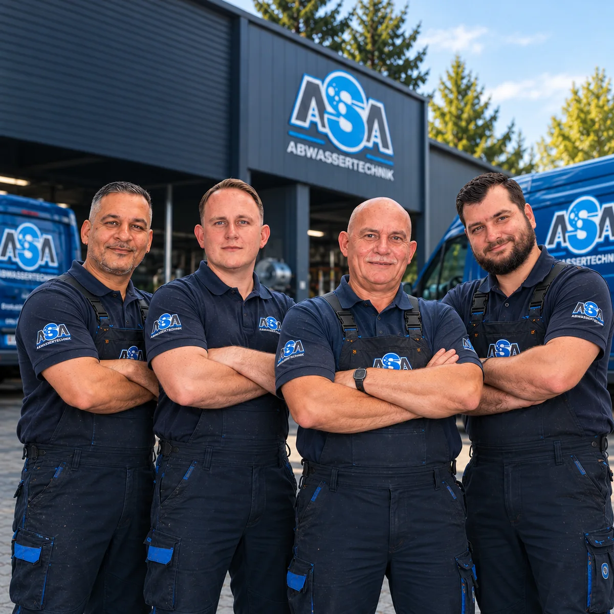 Das ASA-Team mit vier Mitarbeitern
